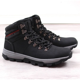 Pantofi de trekking inalti pentru barbati negri Big Star KK174215 negru 1