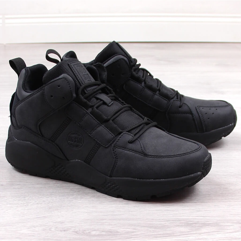Pantofi sport negri izolați pentru bărbați Big Star KK174247 negru 1 Pantofi sport negri izolați pentru bărbați Big Star KK174247 negru 1