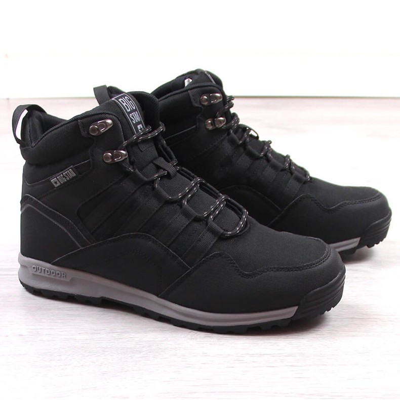 Cizme înalte izolate negre pentru bărbați Big Star KK174371 negru 1