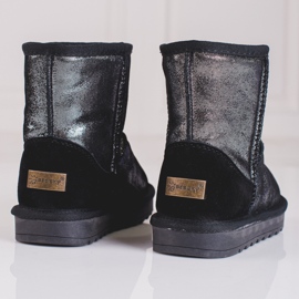 Cizme de zăpadă argintii pentru fete gri 2