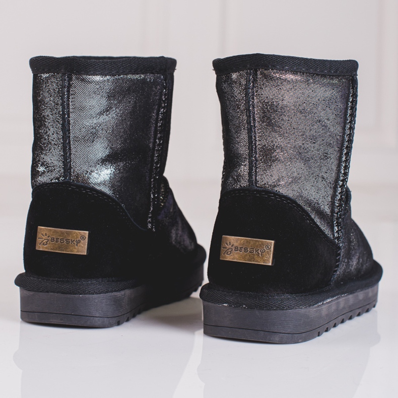 Cizme de zăpadă argintii pentru fete gri 2