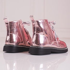 Cizme elegante pentru fete Shelovet roz 1