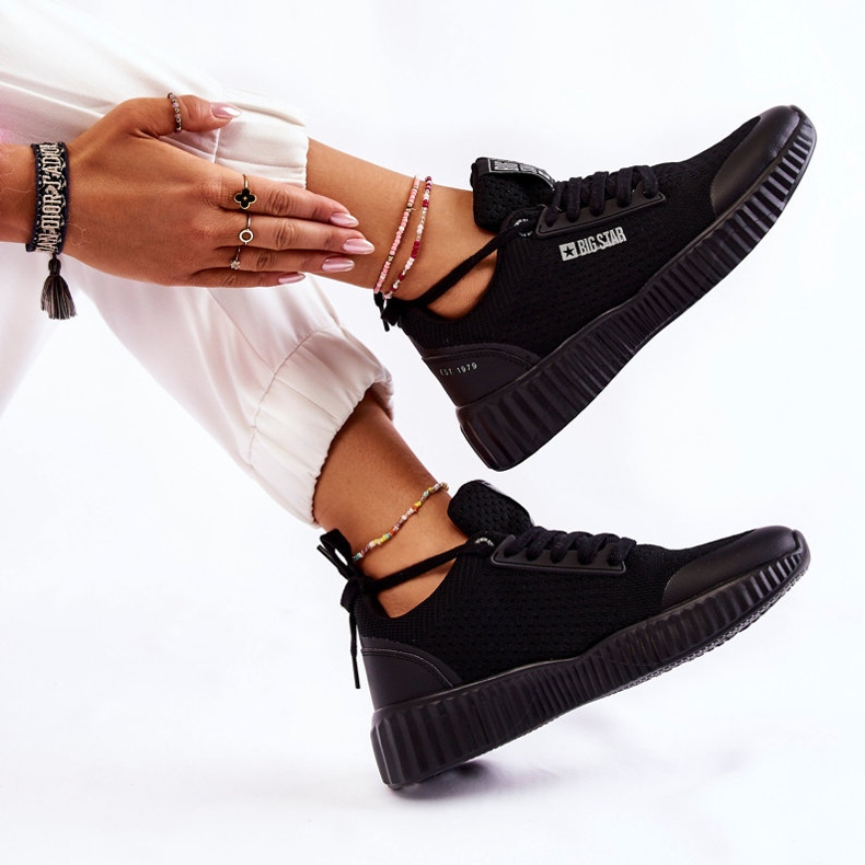 Pantofi de damă Big Star KK274063 Negri negru 1