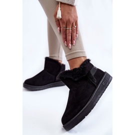 Cizme de zăpadă negre de damă Big Star KK274622 negru 2