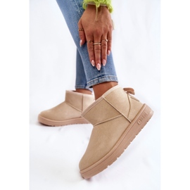 Cizme izolante de zăpadă damă Big Star KK274290 Bej 2