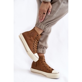 Pantofi de damă cu izolație înaltă Big Star KK274171 maro 2