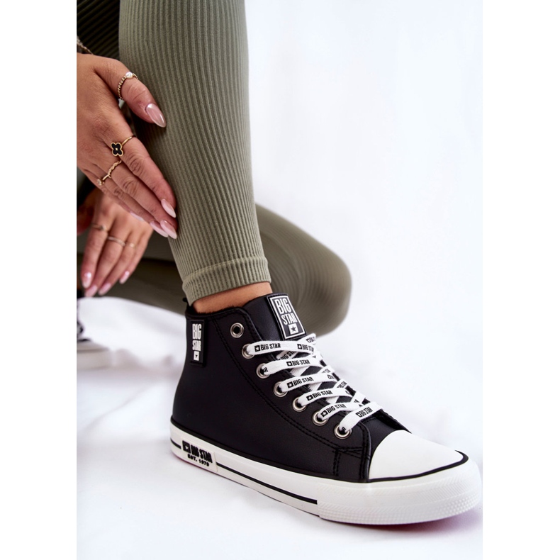 Pantofi Classic High Izolați Big Star KK274598 Negri negru 1