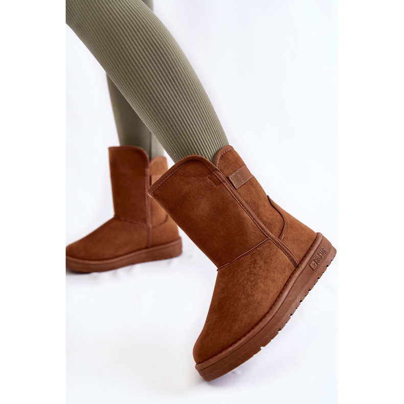 Cizme de zăpadă înalte de damă Big Star KK274616 maro 2