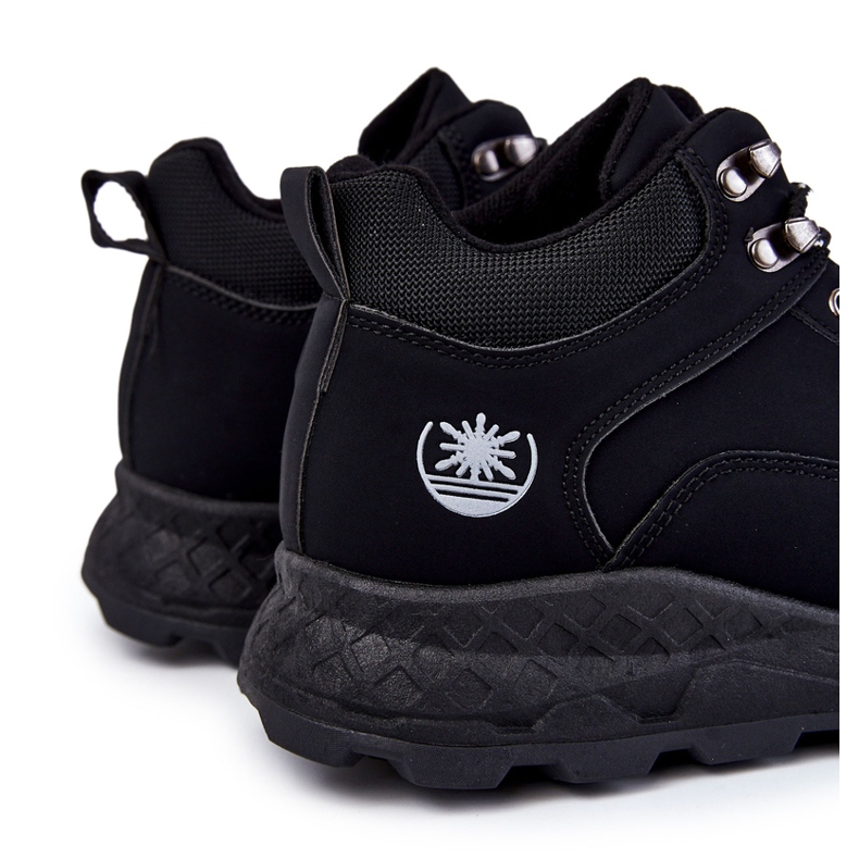 BM Otto Black Warm Trekking Pantofi Trappers pentru bărbați negru 1