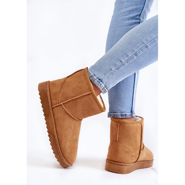 Cizme de zăpadă calde de damă maro deschis Virgina 2