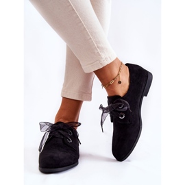 Pantofi de damă în piele întoarsă La.Fi 210014B-SU Negru 3