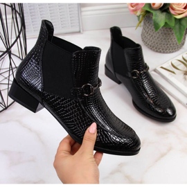 Cizma Chelsea lacuita Filippo W PAW269 negru 1 Cizma Chelsea lacuita Filippo W PAW269 negru 1