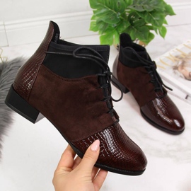 Cizme izolate cu piele de sarpe Filippo W PAW267B maro 1