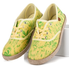 Vices Espadrile pe legare galben 1