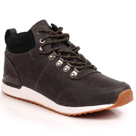 Pantofi barbati din piele gri Jogger Bustagrip 1