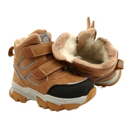 Cizme Trappers Cu Velcro Camel News 22DZ23-5251 bej galben 4