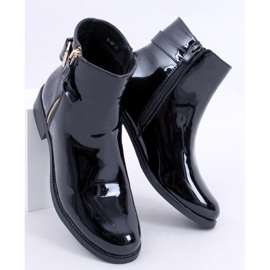 PA1 Cizme lacuite Frankie Black negru 1