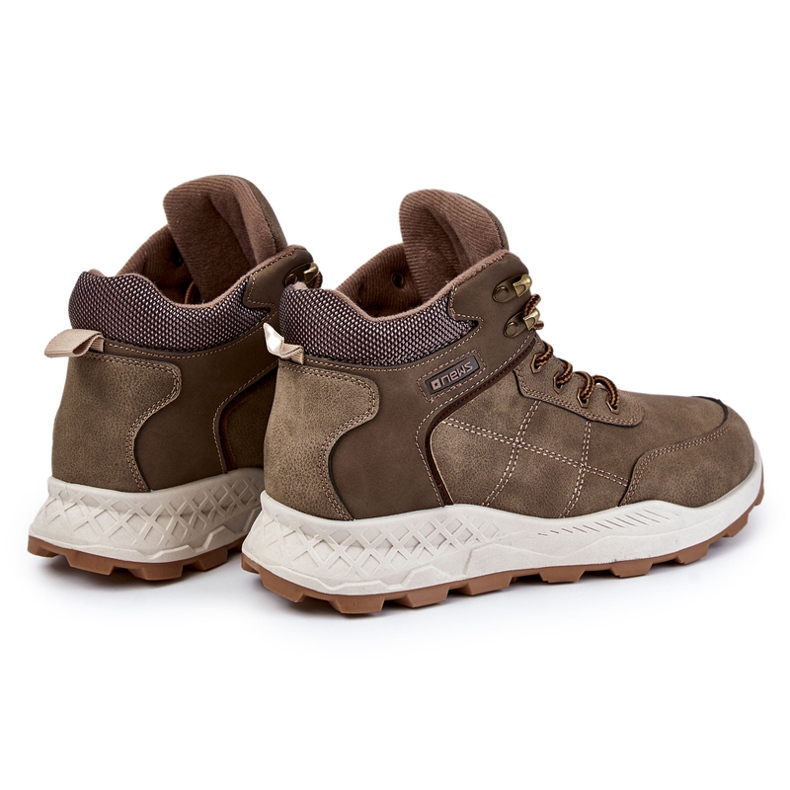 News Cizme calde pentru bărbați Khaki Allan Trappers bej multicolor verde 1