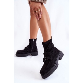 Cizme de piele intoarsa dama La.Fi 250042B-SU Negri negru 2