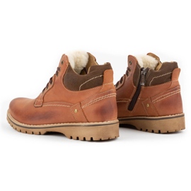 KOMODO Cizme bărbătească din piele, izolată 885 cărămidă maro 4 KOMODO Cizme bărbătească din piele, izolată 885 cărămidă maro 4