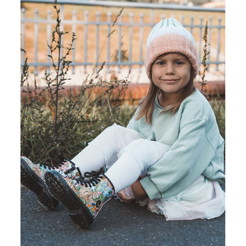 FR1 Cizme Călduțe Copii Print Roz Dexi multicolor 1 FR1 Cizme Călduțe Copii Print Roz Dexi multicolor 1