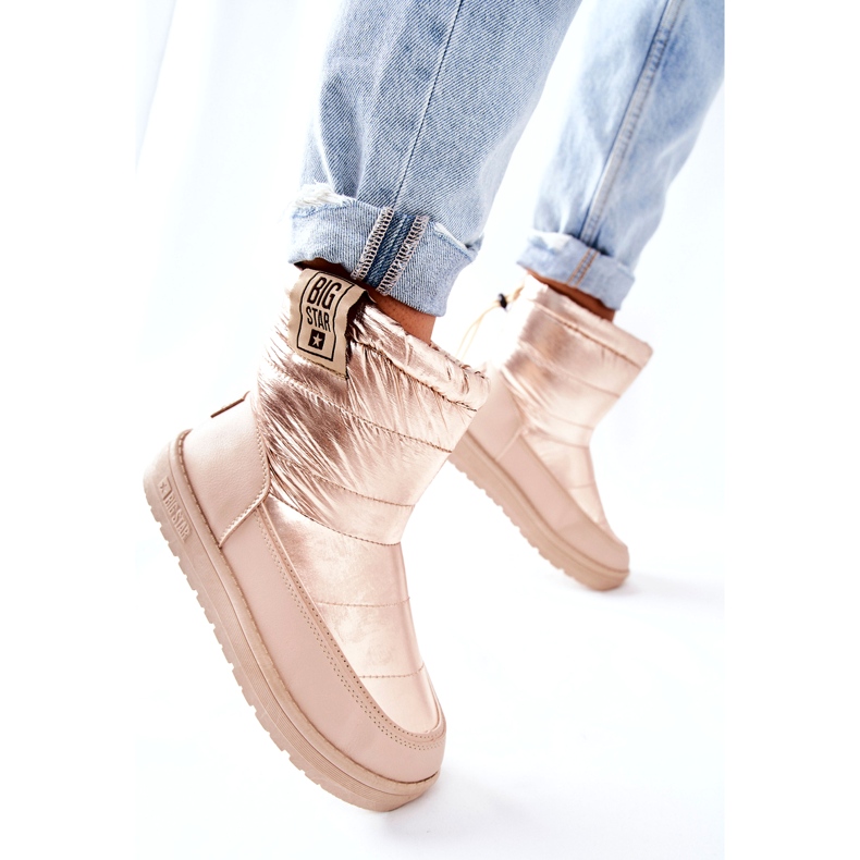 Cizme de zăpadă pentru femei Big Star II274121 Bej 4