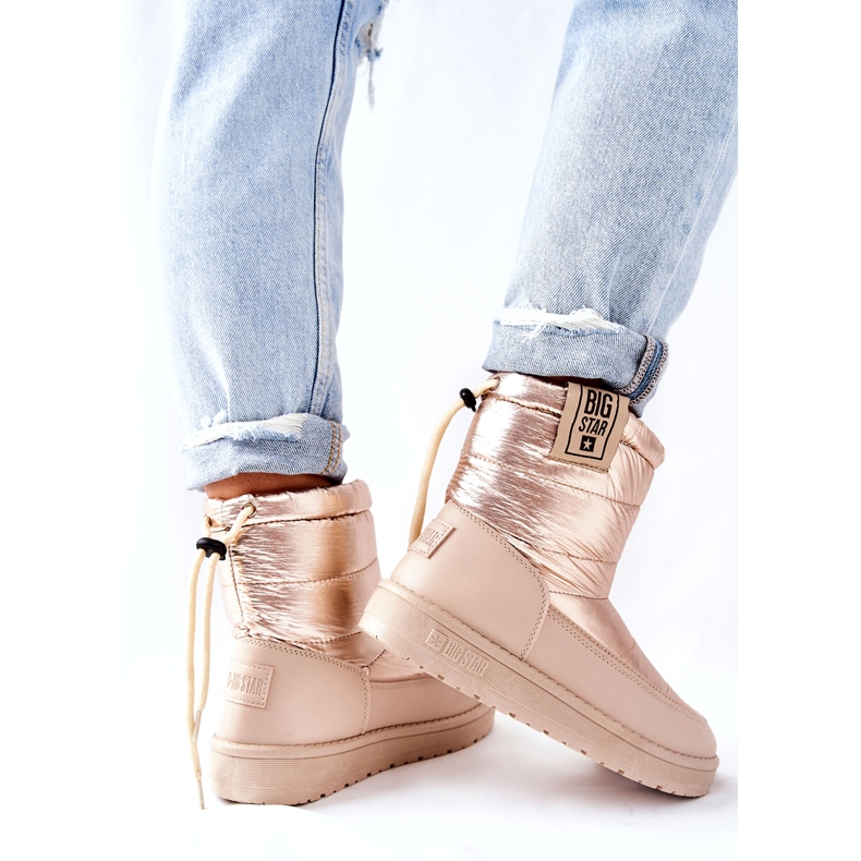 Cizme de zăpadă pentru femei Big Star II274121 Bej 2