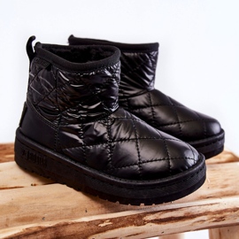 Cizme de zăpadă calde negre pentru copii Big Star KK374242 negru 1