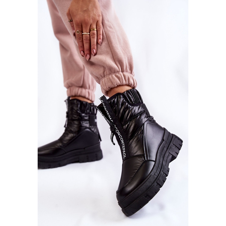 Vinceza Cizme de zăpadă negre de damă comode Elodia negru 2 Vinceza Cizme de zăpadă negre de damă comode Elodia negru 2