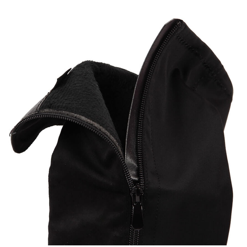 Cizme negre Filippo din piele intoarsa neagra negru 2