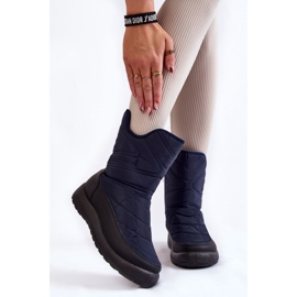 Cizme de zăpadă Winessa High Warm bleumarin albastru 1