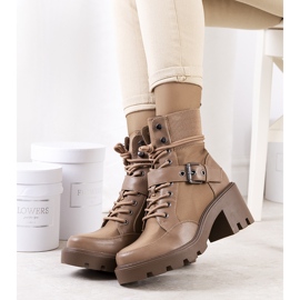 PA1 Pantofi maro Messina cu toc înalt bej 1 PA1 Pantofi maro Messina cu toc înalt bej 1