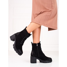 Genți de damă cu șireturi pe postul Shelovet negru 1