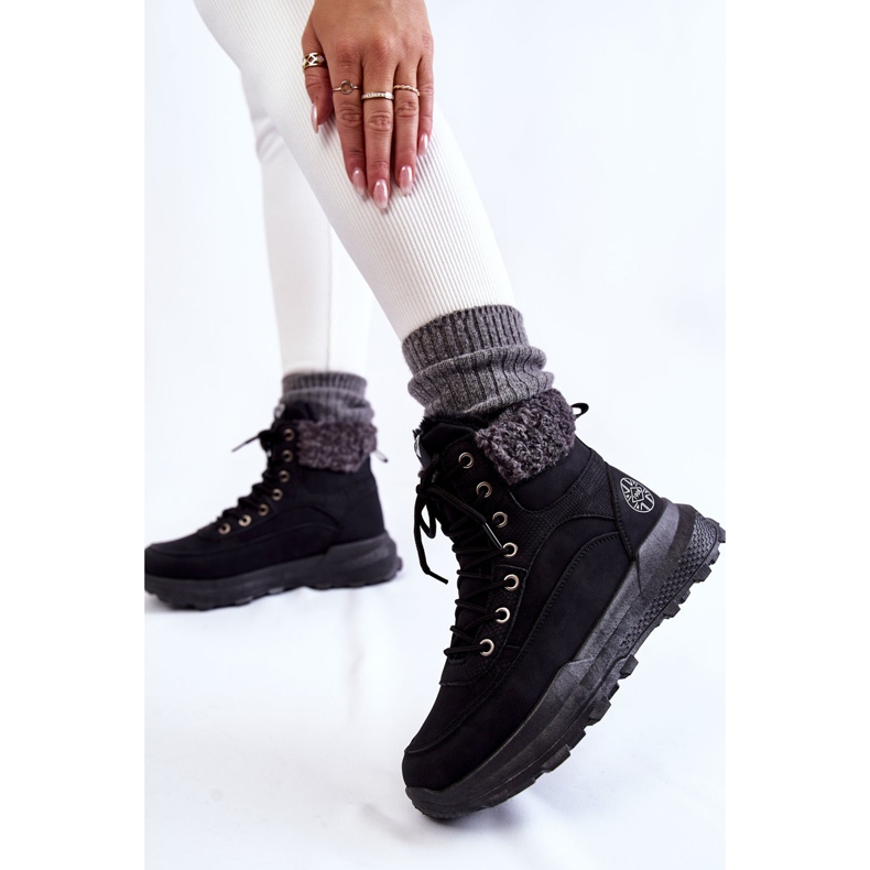 Cizme calde Negre Lee Cooper LCJ-22-44-1362 negru 2