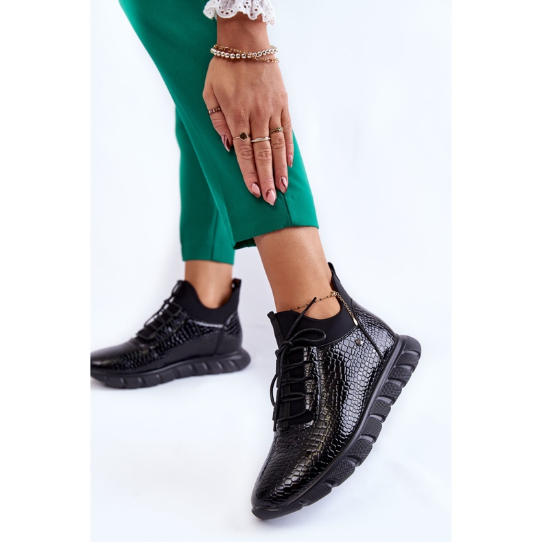 Vinceza Pantofi slip-on de damă negri Soroco negru 2