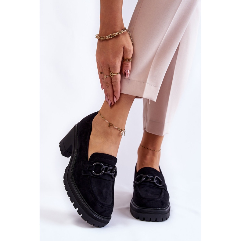 Vinceza Tocuri de damă din piele intoarsa neagra Sanya negru 1