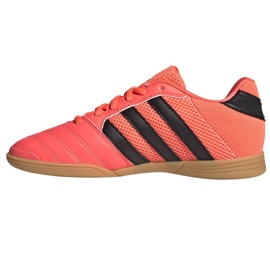 Ghete de fotbal Adidas Super Sala In Jr GW1700 roșu portocale si rosii 1