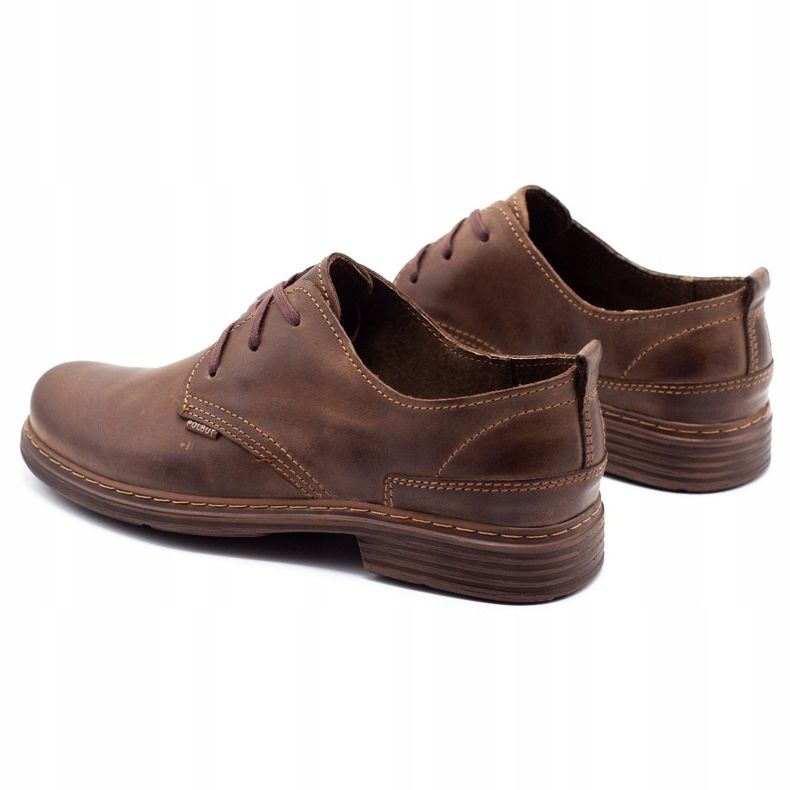 Polbut Pantofi din piele pentru bărbați 191k maro 2
