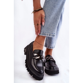 Pantofi de damă din piele Big Star KK274498 Negru 1