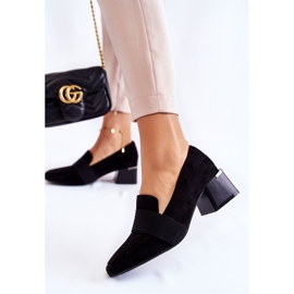 Pompe din piele intoarsa la moda La.Fi 230033B-SU Negru 3
