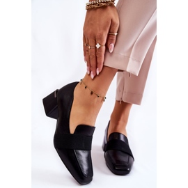 Pompi din piele la modă La.Fi 230033B-PU Negru 1