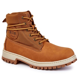 Bărbați Trappers Memory Foam Big Star KK174203 Camel maro 8