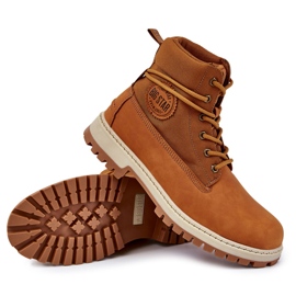 Bărbați Trappers Memory Foam Big Star KK174203 Camel maro 5
