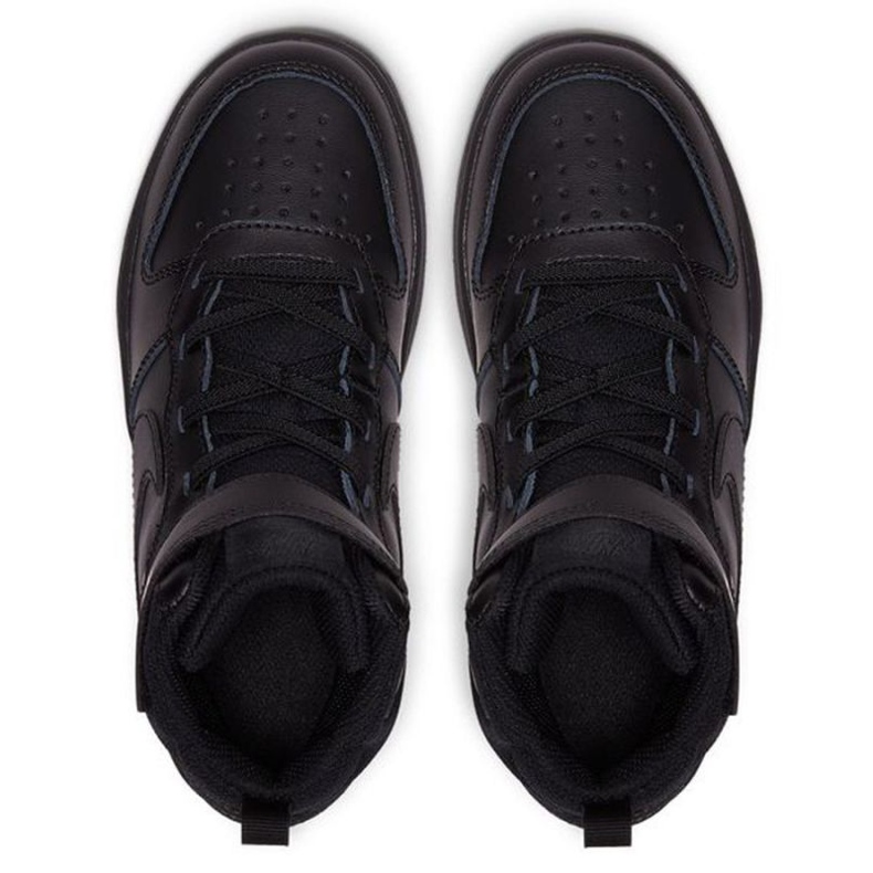 Nike Court Borough Mid 2 Jr CD7783 001 negru 1 Nike Court Borough Mid 2 Jr CD7783 001 negru 1