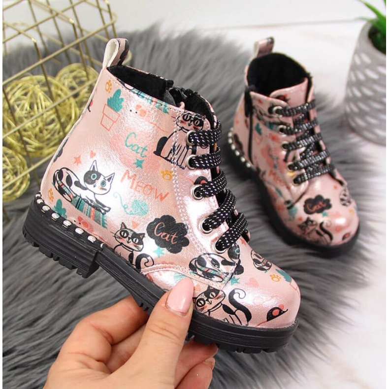 Nautilus Cizme cizme de toamna Navy Dot Jr WOL6B roz 1