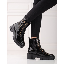 Goodin Capcane la modă cu fermoare decorative negru 2