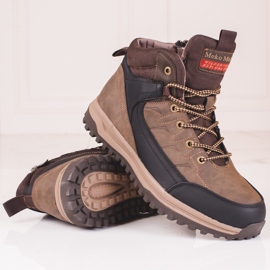 SHELOVET Cizme înalte maro pentru bărbați 1 SHELOVET Cizme înalte maro pentru bărbați 1