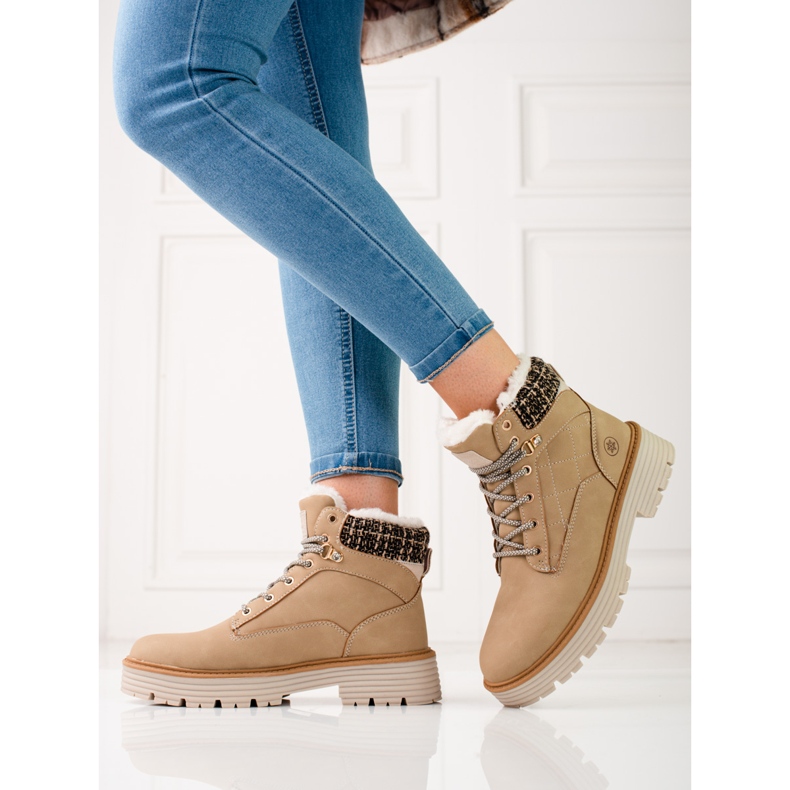 Capcane de dama izolate cu blana shelovet bej 1