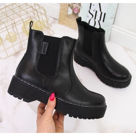 Cizme Chelsea izolatoare Big Star II274101, negre negru 1