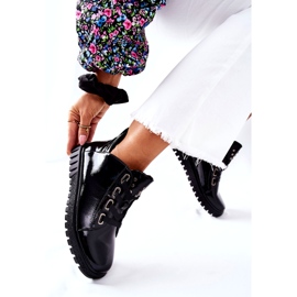 Pantofi lăcuți Sergio Leone PB210 Negru 1